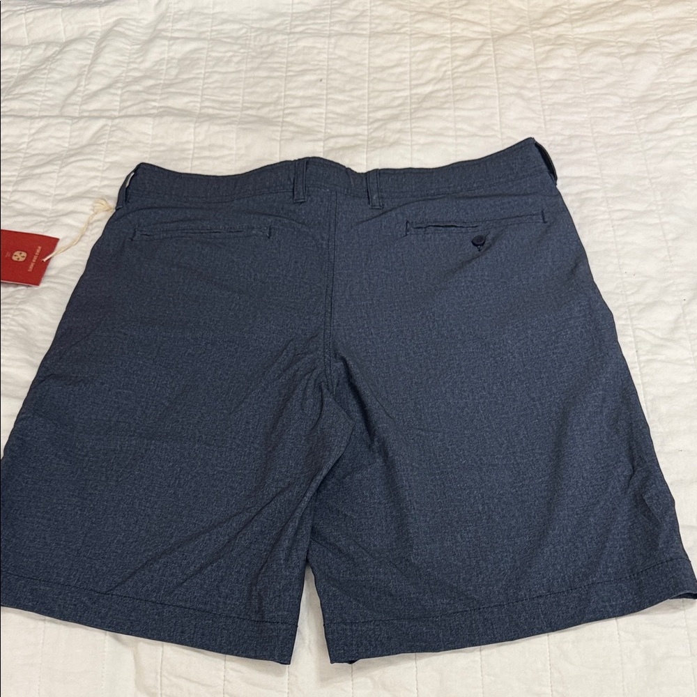 Mossimo Supply Co. Men’s Navy Blue Flat Front Shorts - Picture 5 of 5